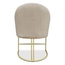 Ver imagem 6 de Kit 02 Cadeiras Poltrona de Jantar Bela Veludo Base Metálica Industrial Dourado - Pallazio Cor