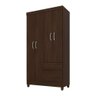 Guarda-Roupa Solteiro 4 Portas e 2 Gavetas Lotus Ébano - Demóbile - 1