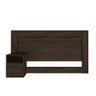 Cabeceira Casal com Mesa de Apoio 1 Gaveta 180cm London Ébano Touch - Demóbile - 2