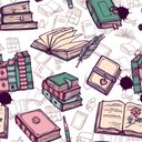 Ver imagem 3 de Papel de Parede Infantil - Livros Vintage Arte Destaque 2 Metros