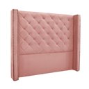 Ver imagem 1 de Cabeceira Cama Box Casal 140cm e Recamier Vicenza Veludo Rosa S04 - D'Rossi