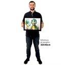 Ver imagem 2 de Quadro Decorativo Baby Dino em Moldura Caixa TaColado Moldura Caixa Alta 4,5cm Madeira sem Vidro 30