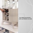 Ver imagem 5 de Cristaleira com Espelho Led 4 Portas Marina - Cumaru/opala