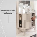 Ver imagem 6 de Cristaleira com Espelho Led 4 Portas Marina - Cumaru/opala