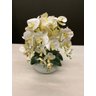 Arranjo Grande Centro Mesa 6 Orquídeas Branca 3d Vaso Branco - 1