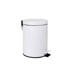 Lixeira Retrô 5 Litros Branca com Pedal Mor - 1