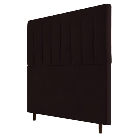 Cabeceira Cama Box Solteiro Itália 90cm Corano Marrom - Desk Design