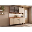 Ver imagem 1 de Kit Cozinha Modulada 4 Peças Alpha (2aéreos+2balcões) C4p176 Freijo/off White - Carraro