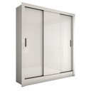 Ver imagem 3 de Guarda-roupa Casal Real 3 Portas 2 Gavetas Branco - Panorama Móveis