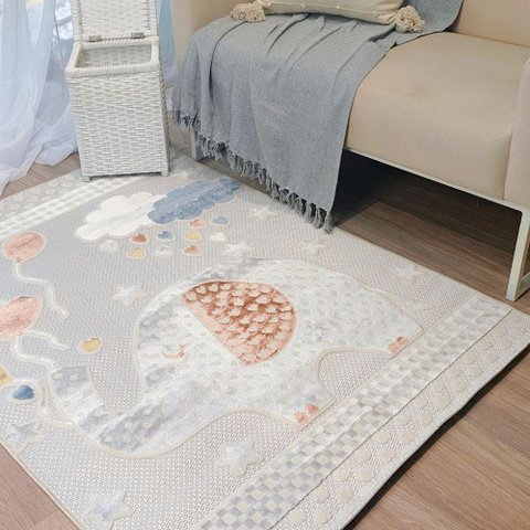 Tapete Infantil Conforto Elefante Sonhador 100 x 140