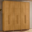 Ver imagem 2 de Guarda Roupa Casal Veronese 6 Portas 230 Cm Cumaru Madetec