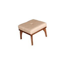 Poltrona Amamentação Aquila Luxo Balanço com Puff Linho Bege Ideal Móveis - 5