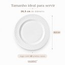 Ver imagem 4 de Jogo 12 Pratos Rasos Hauskraft Divine 26,5cm Branco