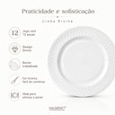 Ver imagem 2 de Jogo 12 Pratos Rasos Hauskraft Divine 26,5cm Branco