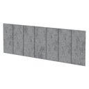 Ver imagem 2 de Cabeceira Modular Cama Casal Autocolante Adesiva 140cm - Grafite