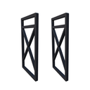 Ver imagem 1 de Suporte Nicho Prateleira Estilo Industrial Parede:Preto