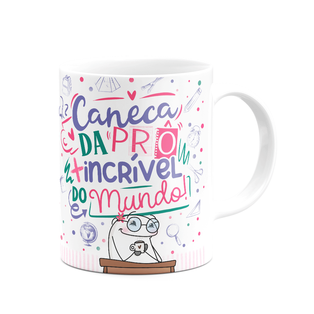 Caneca Flork Professora - da Prô Mais Incrível do Mundo! - 2