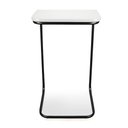 Ver imagem 2 de Mesa Lateral Tampo Multiuso P/ Sofá Base Preto Branco