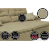 Sofá Cairo 2,52M Retrátil e Reclinável com Molas e Pillow No Assento Tecido Suede - 4