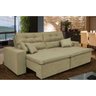 Sofá Cairo 2,52M Retrátil e Reclinável com Molas e Pillow No Assento Tecido Suede - 1