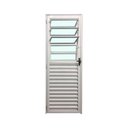 Ver imagem 2 de Porta Basculante Alumínio Branco 210x80 Lado Esquerdo Linha 25 Esmeralda