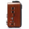 Rádio Caixa Som Bluetooth Am FM Vintage Retro Bateria USB Sd - 2