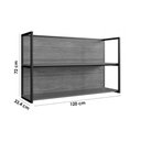 Ver imagem 2 de Kit Cozinha Modulada 3 Peças Versalis (1 Nicho + 1 Balcão + 1 Complemento) C3p195 Freijo/cinza