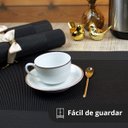 Ver imagem 5 de 12 Jogo Americano Mesa Posta Luxo Restaurante Bar Pvc St Pt