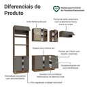Ver mais imagens de Cozinha Completa Vik 9 Portas 3 Gavetas MDP 270cm Cinza Rustic Madesa