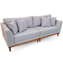 Ver imagem 2 de Sofá Pierri | Base de Madeira & Tecido Linho Deva | Bipartido | 230cm | Deva 04