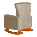 Ver imagem 6 de Kit 2 Poltronas Estofada Balanço Melinda Suede Cappuccino
