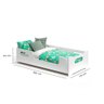 Cama Montessoriana Juvenil Criança Menino Branco Encanto - 3