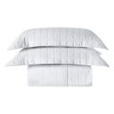 Ver imagem 4 de Kit Colcha Casal Padrão 7 Peças 300 Fios Completo Cobre Leito Porta Travesseiro Fronha Branco Ethnic