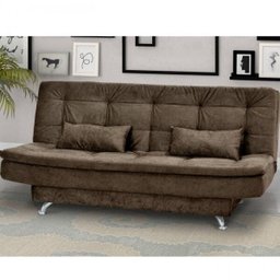 Sofá Cama 3 Lugares com 2 Almofadas Salomé Matrix - 2