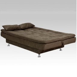 Sofá Cama 3 Lugares com 2 Almofadas Salomé Matrix - 4