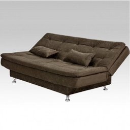 Sofá Cama 3 Lugares com 2 Almofadas Salomé Matrix - 3