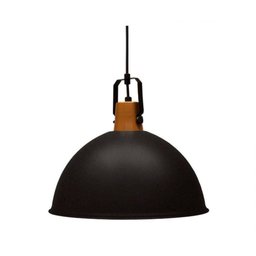 Pendente Vintage Industrial Alumínio Retro Preto Ø37cm - 1