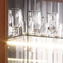 Ver mais imagens de Cristaleira Adhalia Decorativa com Espelho, Iluminação Led, Vidro 4mm, Gavetas Telescópicas Mdf