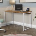 Ver imagem 5 de Mesa Escrivaninha Escritorio 118 Cm Li002 Canela Branco Kpb
