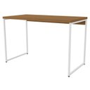Ver imagem 1 de Mesa Escrivaninha Escritorio 118 Cm Li002 Canela Branco Kpb