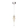 Pendente Vidro e Cristal Champagne 57cm Lavabo alz33 - 1