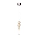 Ver imagem 1 de Pendente Vidro e Cristal Champagne 57cm Lavabo alz33