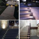 Ver imagem 5 de 5 Balizador De Solo Escada Led Preto Inox Ip67 Externo Ali64