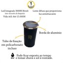 Ver imagem 2 de 5 Balizador De Solo Escada Led Preto Inox Ip67 Externo Ali64