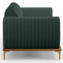Ver imagem 5 de Sofá 3 Lugares para Sala de Estar Molino 210 Cm D02 Pés D'ouro Linho Verde Musgo C-117 - Lyam