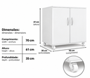 Ver imagem 2 de Armário Multiuso Linha Organiza Slim 100% MDF 15mm