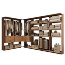 Ver imagem 2 de Guarda-Roupas Closet Modulado Alasca 360cm 6 Peças com 6 Gavetas e Cabideiros Freijó Carraro