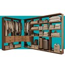 Ver imagem 5 de Guarda-Roupas Closet Modulado Alasca 360cm 6 Peças com 6 Gavetas e Cabideiros Freijó Carraro