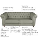 Ver imagem 2 de Sofá 2 Lugares Maggiore 1,80M Couro Fendi - Gran Belo