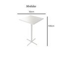 Ver imagem 3 de Mesa Alta Bar Bistrô Quadrada Madeira Industrial Black Tampo Imbuia Conjunto de Mesas e Cadeiras